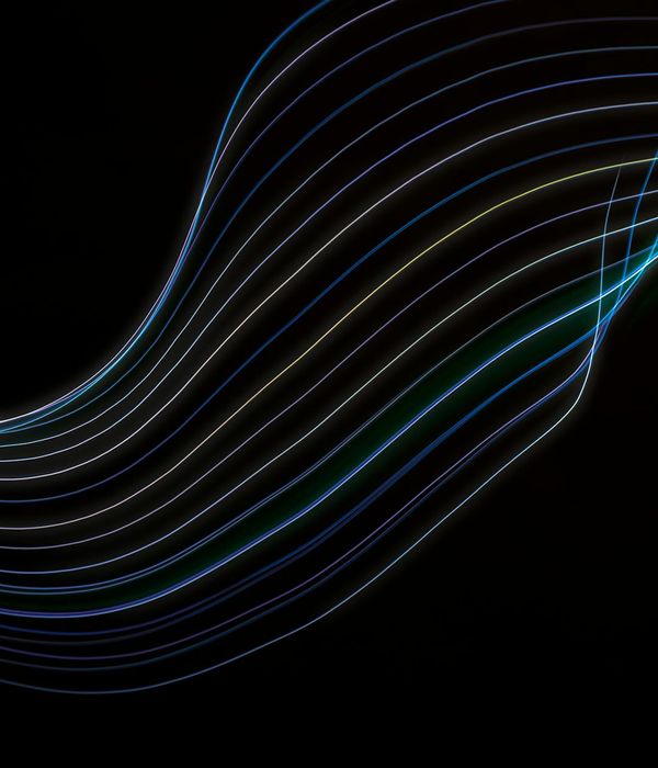 Abstract glowing lines representing dynamic movement and energy flow